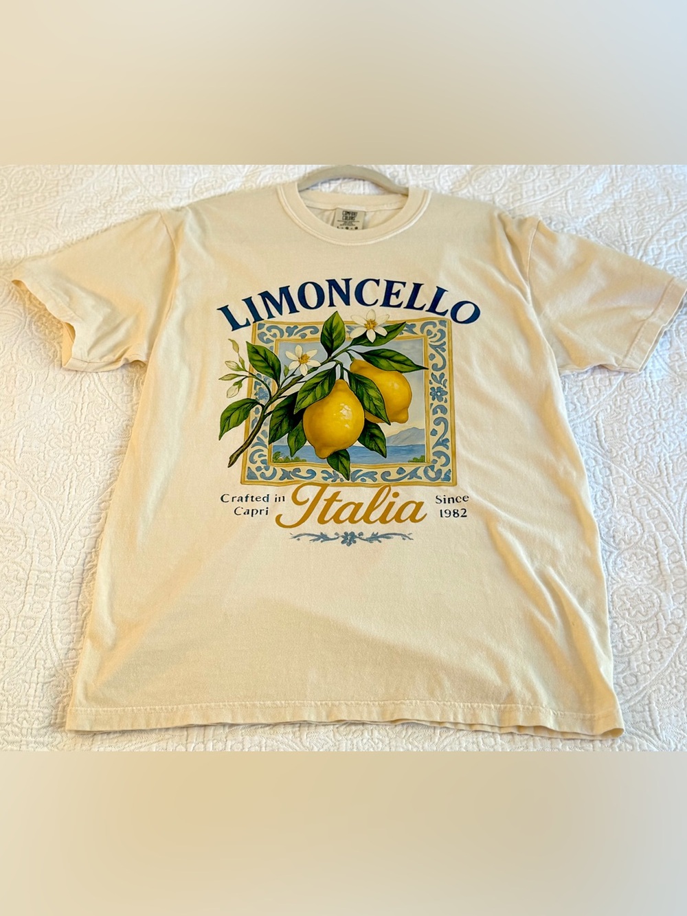 Limoncello Italia Cream Graphic Tee